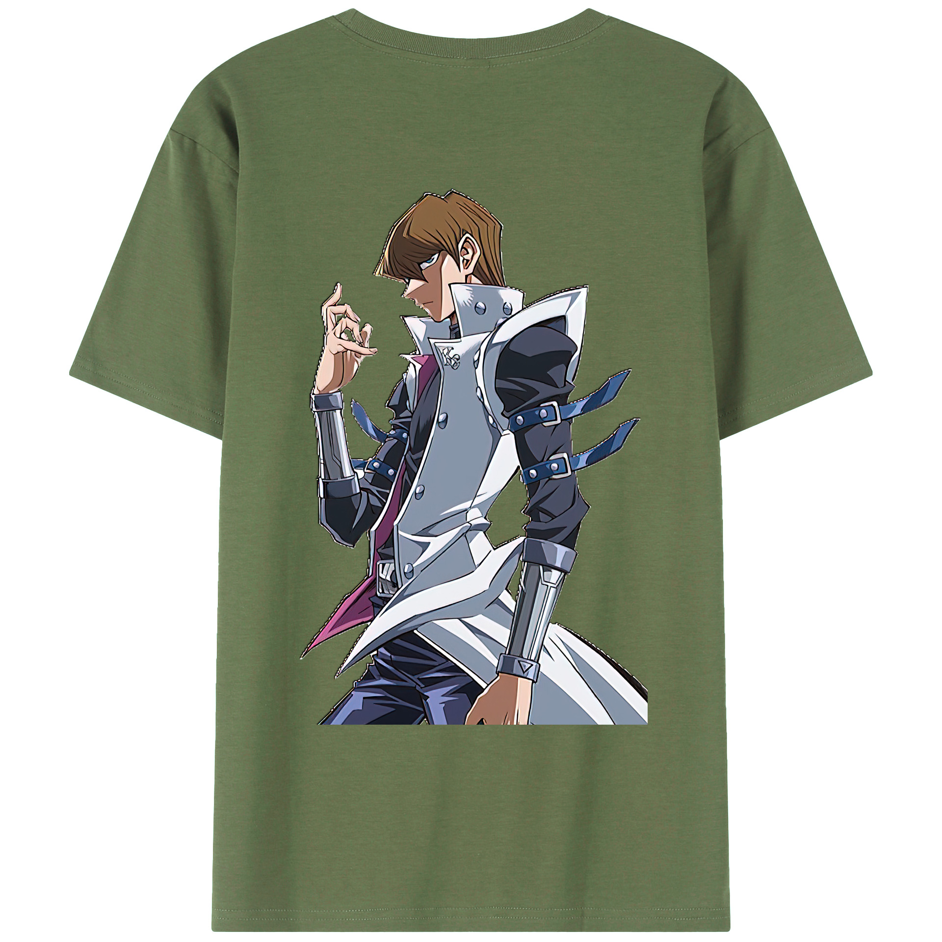 （画像用） 遊☆戯☆王 Yu-Gi-Oh! 綿100％ メンズ半袖Tシャツ（バックプリント） 通気性